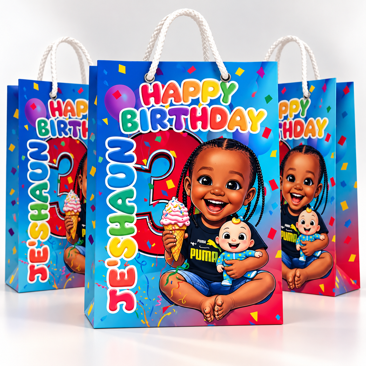 Personalized Party Favor Bags – Set of 12