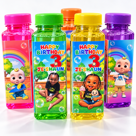 Personalized Bubble Party Favors – Set of 12