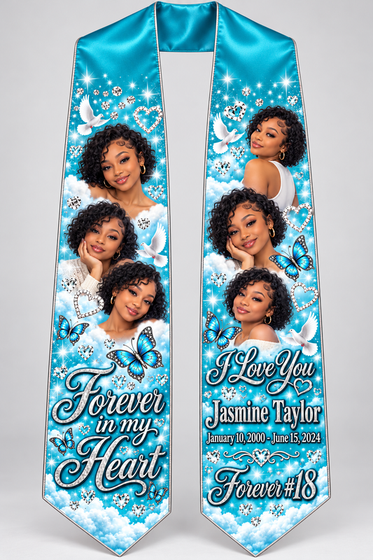 Custom Memorial Photo Stole