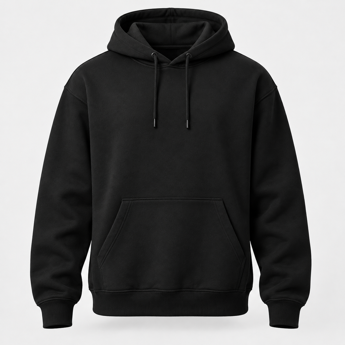 Black custom hoodie mockup
