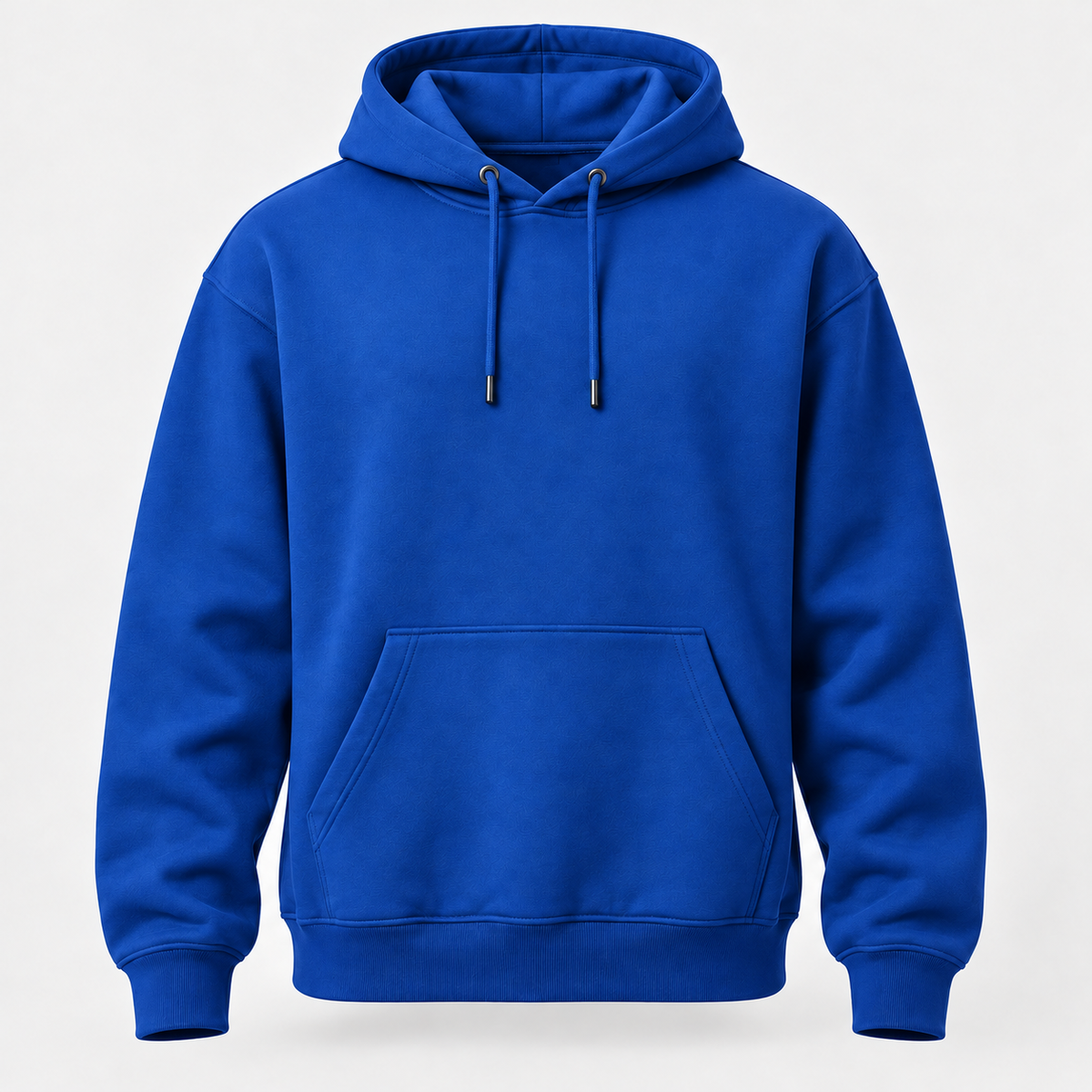 Royal blue custom hoodie mockup