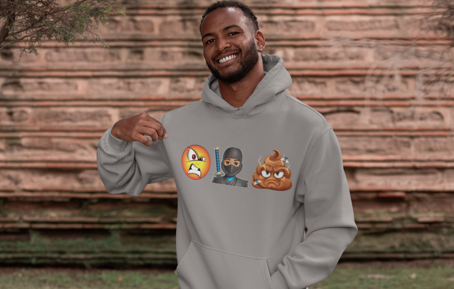 Mad Ninja S**t Emoji Hoodie