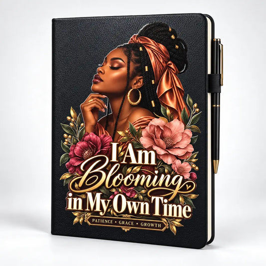 I Am Becoming in My Own Time journal mockup