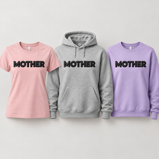 MOTHER black design apparel trio