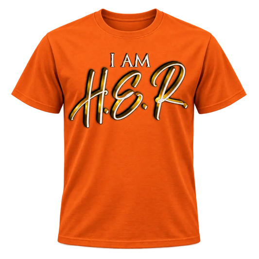 Orange I AM H.E.R. Statement Tee